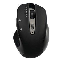 Promate EZGrip Ergonomic Wireless Mouse Black