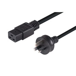 Dynamix 15A Power Cord 3 Pin to C19 2m Black