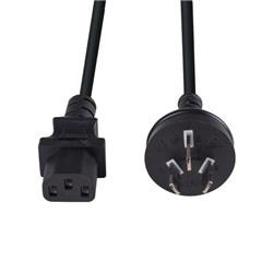 Dynamix Power Cord 3 Pin Plug to IEC C13 Female Plug 10A 0.75m