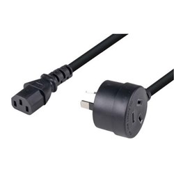 Dynamix 10A Power Cord 3 Pin Tapon Ended to C13 1.2m Black