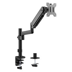 Brateck LDT48-C012 Desk Mount Single Monitor Arm Pole-Mounted Gas Spring 17-32 Inch