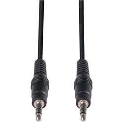 Dynamix Stereo Cable 3.5mm Male to Male Plug 2m Black