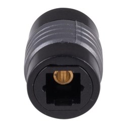 Dynamix TosLink Fibre Optic Audio Coupler Female to Female Black