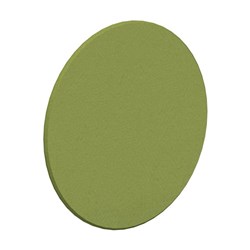 Fiord12 Acoustic Wall Tile Round 400mm Banana Green