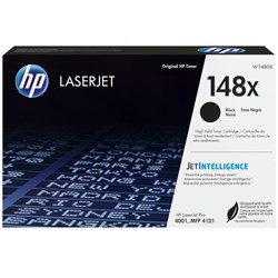 HP 148X Black Laser Toner Cartridge High Yield W1480X