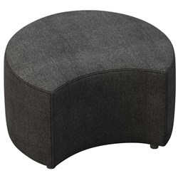 Ottoman Petal 600x350mm Warwick Pushka Fabric/Black