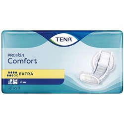TENA ProSkin Comfort Continence Pads Unisex Extra, Carton of 4 Packs of 20