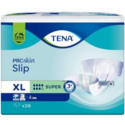 TENA ProSkin Slip Continence Pads Super XL, Carton of 2 Packs of 28