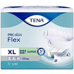 TENA ProSkin Flex Continence Briefs Unisex Super XL, Carton of 3 Packs of 30