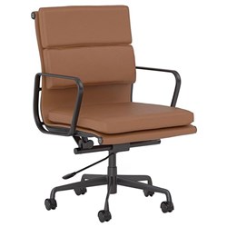 Vogue Midback Boardroom Chair With Arms Tan