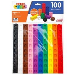 Junior Learning Math Cubes Build And Learn Multicubes, Pack of 100