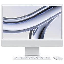 Apple iMac 24 Inch 4.5K Retina Display M3 Chip 512GB SSD Silver