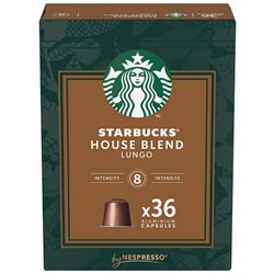 Starbucks House Blend Lungo Coffee Capsules, Box of 36