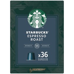 Starbucks Espresso Roast Coffee Capsules, Box of 36