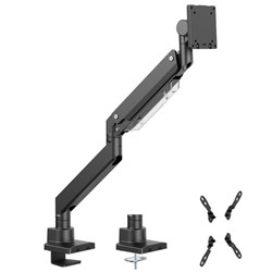 Brateck Heavy-Duty Gas Spring Desk Mount Arm Bracket 17-57 Inch Black