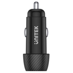 Unitek Car Charger 38W Dual USB Ports Black