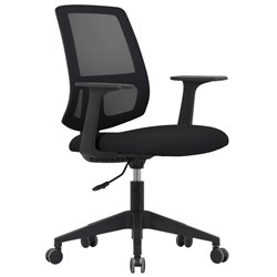 Buro Mondo Brook Office Chair Mid Back With Arms Unassembled Mesh/Black