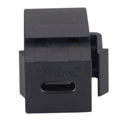 Dynamix USBC-C 3.1 Keystone Jack Female to Female Connector Black