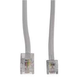 Dynamix RJ12 to RJ45 Phone Cable Grey 3m