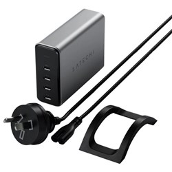 Satechi USB-C 165W 4-Port PD GaN Charger Space Grey