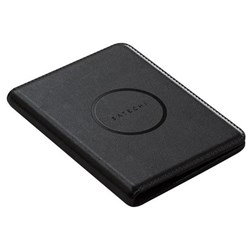 Satechi Vegan-Leather Passport Cover With Find My Black
