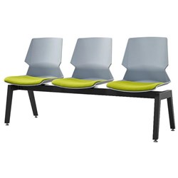 Sylex Prism 3 Seat Beam Chair Grey/Lime