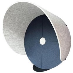 Boyd Acoustic Phone Pod Booth 500x750mm Navy Blue/Silvery Grey