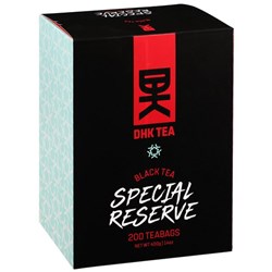 DHK Premium Black Teabags, Pack of 200