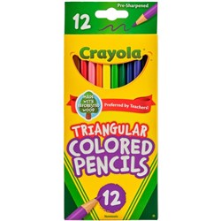 Crayola Triangular Coloured Pencils, Pack of 12