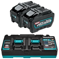 Makita XGT 5.0AH 40V Lithium-Ion Battery & Charger Starter Pack