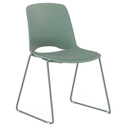 Klever Glide Visitor Chair With Seat Pad Green