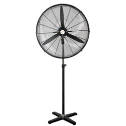 Nero Industrial Pedestal Fan 750mm Black