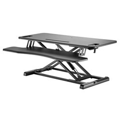 Brateck Gas-Spring Scissor Lift Desktop Workstation Sit-Stand Black