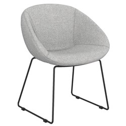 Camellia Sled Base Chair Reef Fabric/Grey Mist