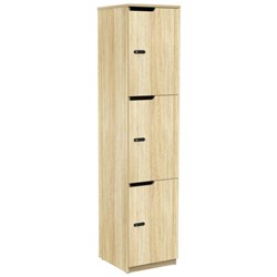 Knight Cubit 3 Door Locker Atlantic Oak