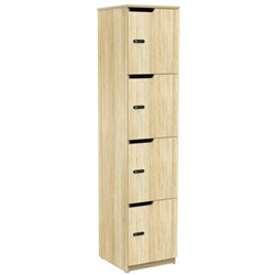 Knight Cubit 4 Door Locker Atlantic Oak