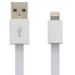 Moki Lightning SynCharge King Size Cable White 3m