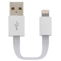 Moki Lightning SynCharge Pocket Cable White 100mm