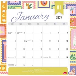 Sasco Moda Magnetic Wall Calendar 2026 Assorted Designs