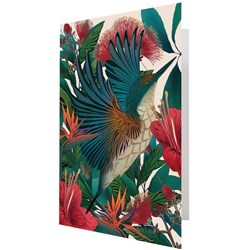 FLOX A4 Leaving/Birthday Card Kotare & Pohutukawa 