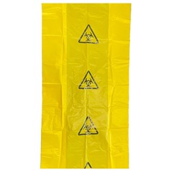 Biohazard Bag Yellow 750x390x1500mm, Carton of 100