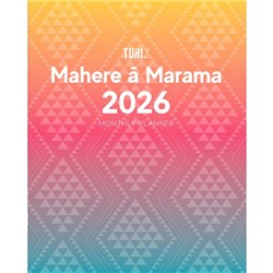 Tuhi Standard Bilingual Diary Monthly Planner Mahere ā Marama 2026 Rangi