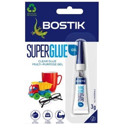 Bostik Superglue Gel 3ml Clear
