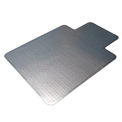 Advance Matting Underlay PVC Chair Mat Keyhole With Spikes 900x1200mm Clear