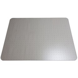 Advance Matting Underlay Polycarbonate Chair Mat Rectangle With Spikes 1200x1300mm Clear