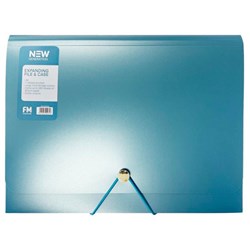 FM New Gen A4 Expanding Case File 7 Pocket Ocean Blue