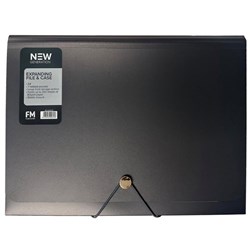 FM New Gen A4 Expanding Case File Gunmetal Black