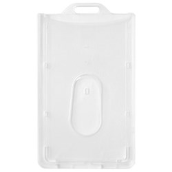 Flexible Long Life Portrait ID Card Holder 54x86mm Clear, Box of 100