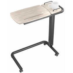 Icare Over Bed Table C Shape Base White