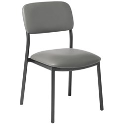 Eden Fit Visitor Chair Standard Vinyl/Charcoal Grey